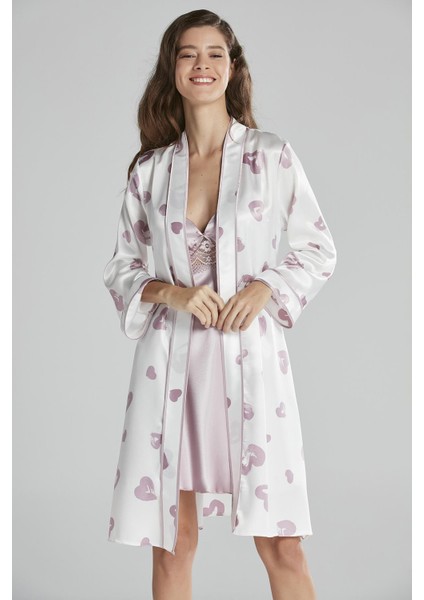 Saten Emprime Gecelik & Sabahlık Takım - 2406 fiyatları