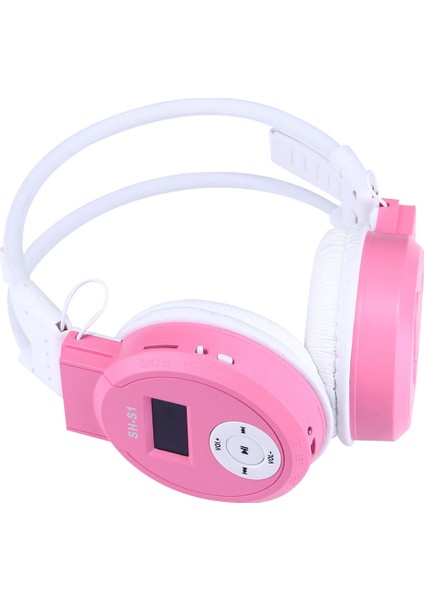 Sh-S1 Katlanır Stereo Hifi Kablosuz Spor Kulaklık Kulaklık (Pembe) (Yurt Dışından)