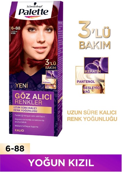 Saç Boyası 6-88 Yoğun Kızıl Saç Boyası