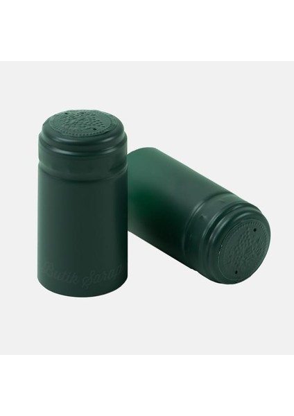 100 Adet Yeşil Kapşon 32 x 45 mm. Şarap Zeytinyağ Şişesi Kapatma Kapşonu
