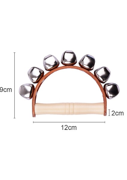 7 Adet Jingle Bells ile Handbell El Çanları Ahşap Saplı (Yurt Dışından)