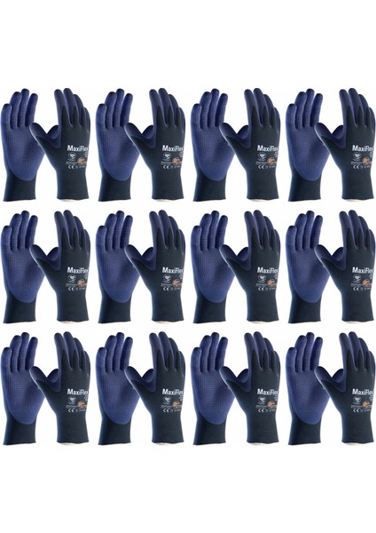 Maxiflex® Elite™ 34-244 Avuç Kaplamalı Eldiven Medium No:8 12 Çift