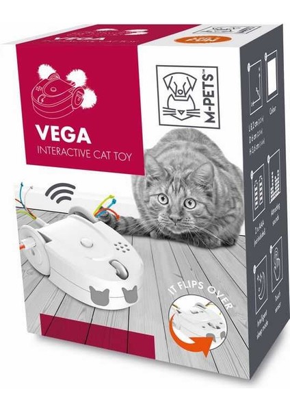 M-Pets Vega Interaktif Kedi Oyuncağı White