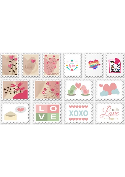 Pul Şeklinde Sticker