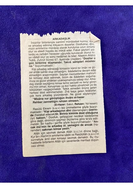 25 Şubat 2006 Takvim Yaprağı - Nostalji Koleksiyonluk Takvim Yaprağı