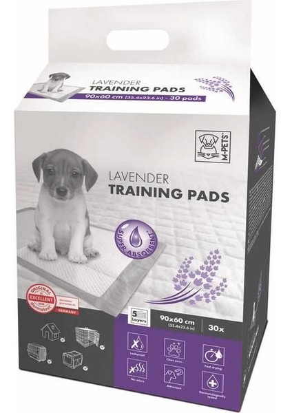M-Pets Lavantalı Yavru Köpek Çiş Eğitim Pedi 90X60Cm 30Lu