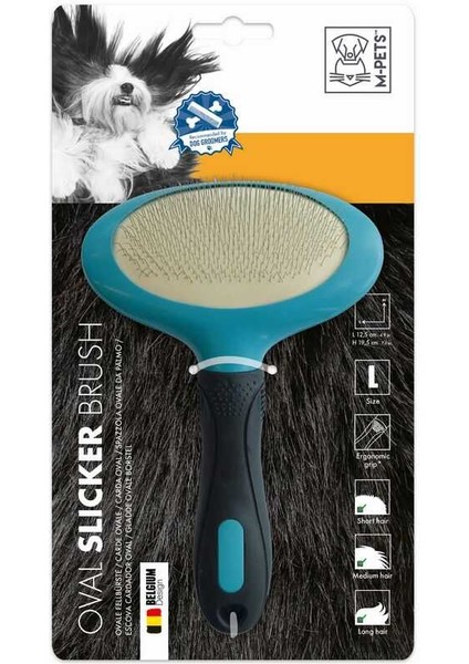 M-Pets Köpekler Için Ince Telli Oval Fırça (L)
