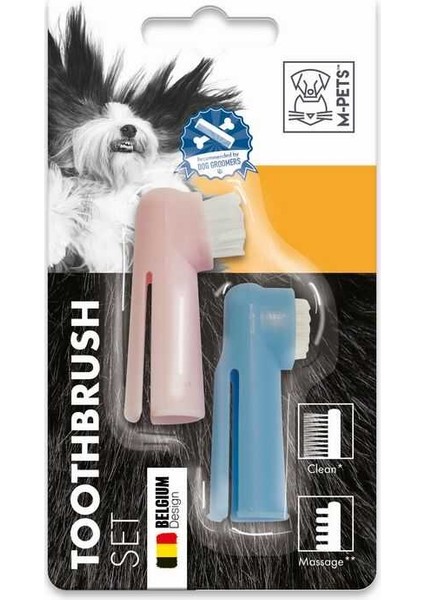 M-Pets Toothbrush Parmak Diş Fırçası 2li