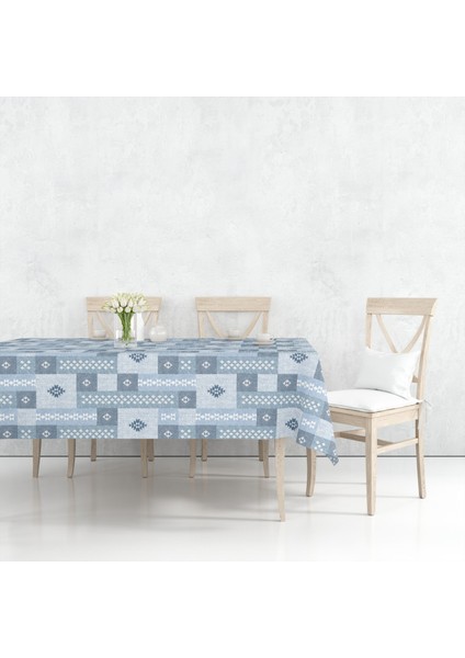 Astarlı Silinebilir Pvc Muşamba Masa Örtüsü Kilim Desen