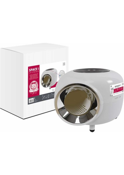 M-Pets Space 1 Kapalı Kedi Tuvaleti White 57X55X44CM