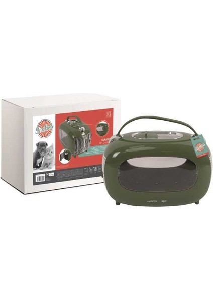 M-Pets Sixties Classic Taşıma Çantası Green 48X29X30CM