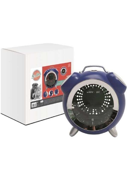 M-Pets Sixties Clock Taşıma Çantası Blue 40X44X26CM