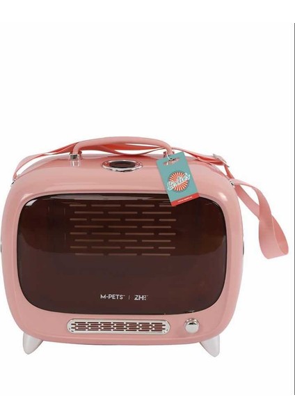M-Pets Sixties Tv Taşıma Çantası Pink 44X26X38CM