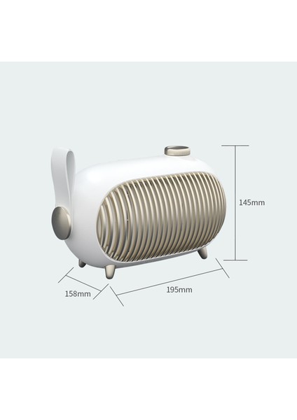 1000 W Mini Elektrikli Isıtıcı - Mavi (Yurt Dışından)