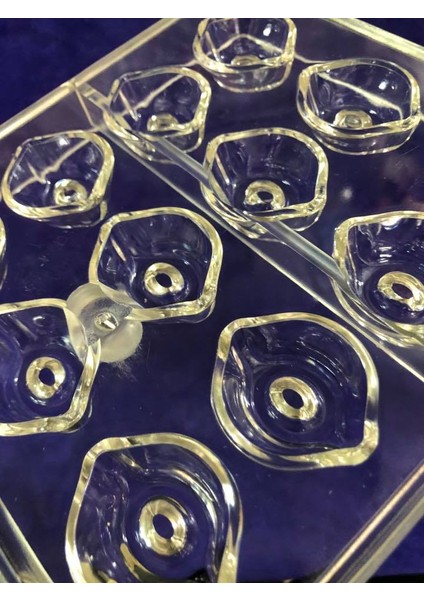 Polikarbon Çikolata Kalıbı 18LI CM3173 - Sert Plastik Çikolata Kalıbı