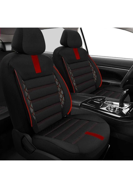 Peugeot 106 Uyumlu Koltuk Kılıfı Mirage Serisi - Kırmızı