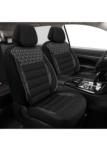 Renault Megane 3 Uyumlu Koltuk Kılıfı Crystal Serisi - Beyaz modelleri