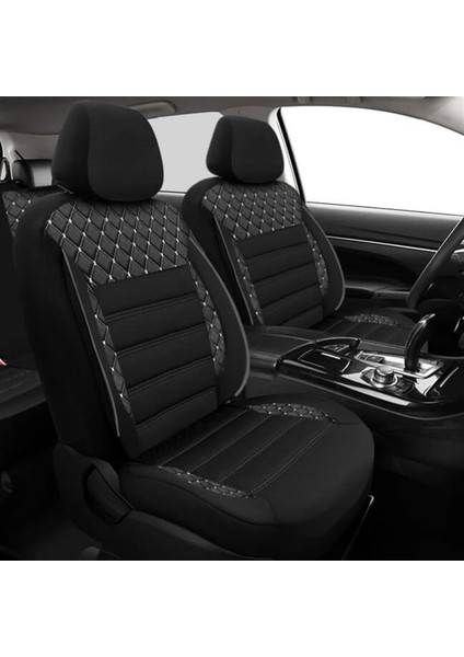Fiat Egea Uyumlu Koltuk Kılıfı Crystal Serisi - Beyaz