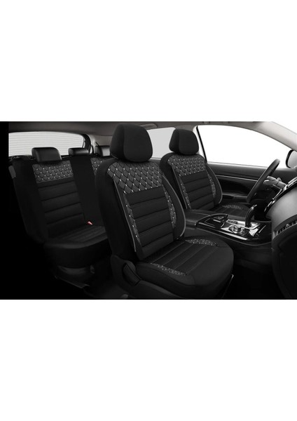 Fiat Egea Uyumlu Koltuk Kılıfı Crystal Serisi - Beyaz