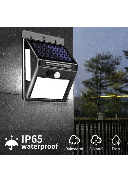 LED Güneş Işık Sensörü Duvar Işıkları 100 Adet LED (Yurt Dışından) indirimleri