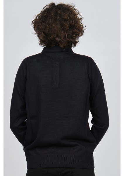 Erkek Desenli Polo Yaka Kazak 1577430 Bordo indirimleri