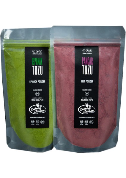 Pancar Tozu 100 gr - Ispanak Tozu 90 gr
