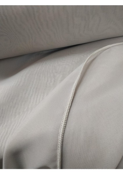 Modern Düz Dökümlü Tül Perde - Sütlü Kahve fırsatları