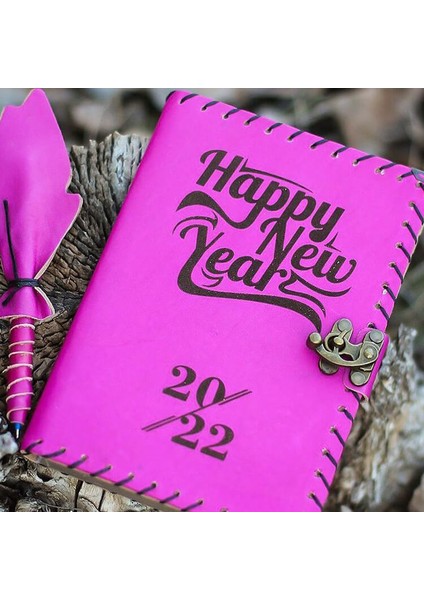 Mutlu Yıllar Deri Defter
