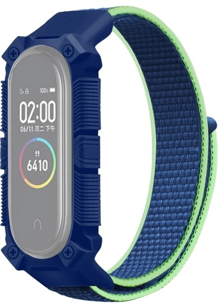 Mi Band 6/5/4/3 Için Naylon Kayış--Lime (Yurt Dışından)