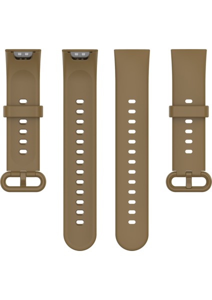 Xiaomi Redmi Watch 2. Nesil Için Saf Renkli Silikon Kayış - Açık Kahve (Yurt Dışından)