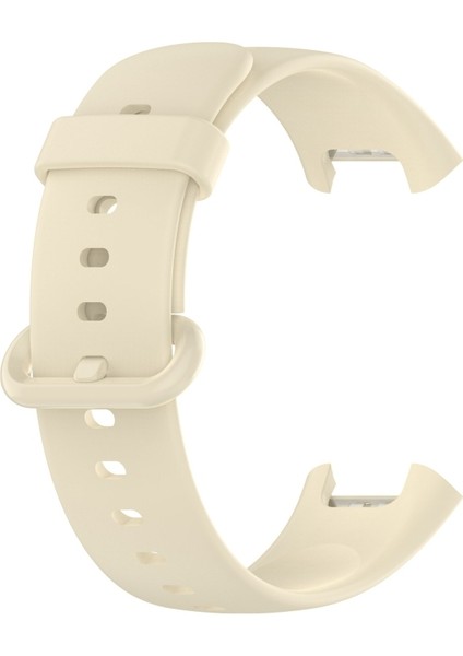 Xiaomi Redmi Watch 2. Nesil Için Saf Renkli Silikon Kayış - Sütlü Beyaz (Yurt Dışından)