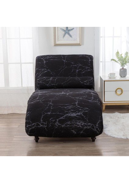 F Fityle Spandex Chaise Lounge Kapak Yatak Odası Yumuşak Jakarlı Kumaş Makinesi Yıkanabilir D (Yurt Dışından)