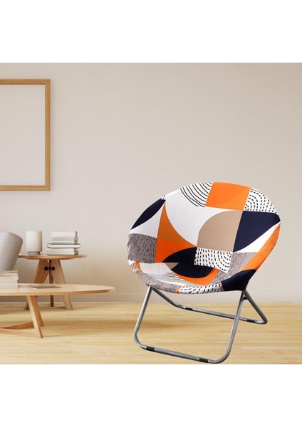 F Fityle Yuvarlak Daire Sandalye Slipcover, Yüksek Streç Çıkarılabilir Yıkanabilir Sandalye Koltuk Koruyucu Kapak Ev Partileri Otel Düğün Töreni - G (Yurt Dışından) indirimleri