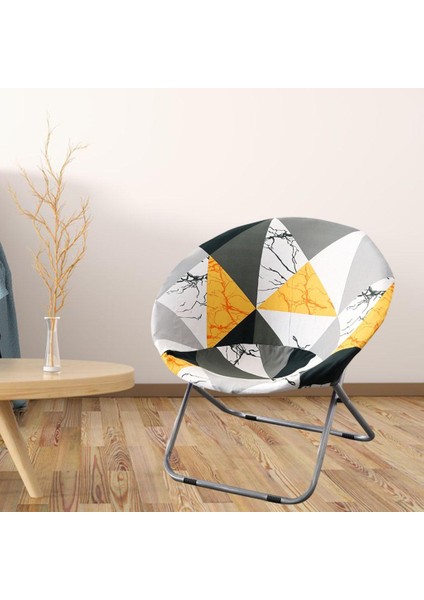 F Fityle Yuvarlak Daire Sandalye Slipcover, Yüksek Streç Çıkarılabilir Yıkanabilir Sandalye Koltuk Koruyucu Kapak Ev Partileri Için Otel Düğün Töreni - H (Yurt Dışından)