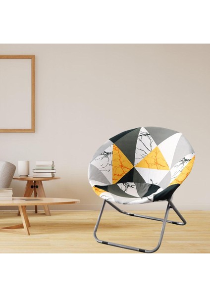 F Fityle Yuvarlak Daire Sandalye Slipcover, Yüksek Streç Çıkarılabilir Yıkanabilir Sandalye Koltuk Koruyucu Kapak Ev Partileri Için Otel Düğün Töreni - H (Yurt Dışından)