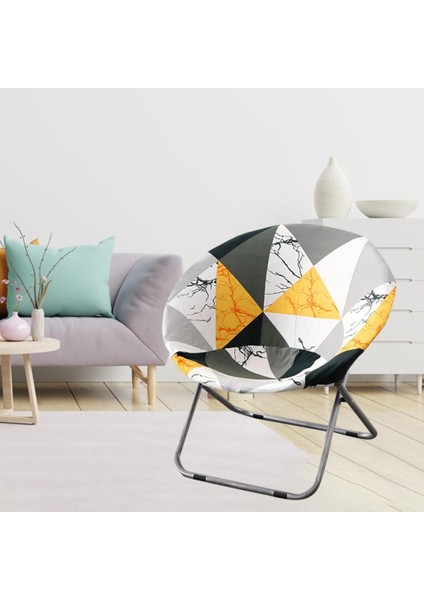 F Fityle Yuvarlak Daire Sandalye Slipcover, Yüksek Streç Çıkarılabilir Yıkanabilir Sandalye Koltuk Koruyucu Kapak Ev Partileri Için Otel Düğün Töreni - H (Yurt Dışından)