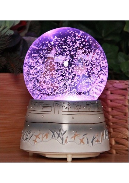 Kış Masalı Orta Boy Işıklı Müzikli Kar Küresi (Beyaz) modelleri