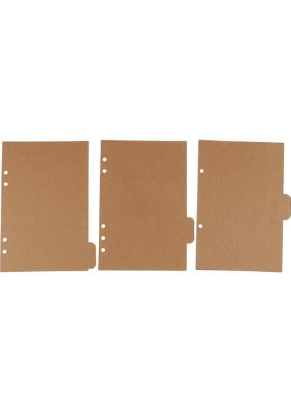 5 Adet A5 Kraft Bölücü Sekmeli Kağıt Planlayıcısı Dizüstü Dosyalama Organizatör Kahverengi(Yurt Dışından) fırsatları