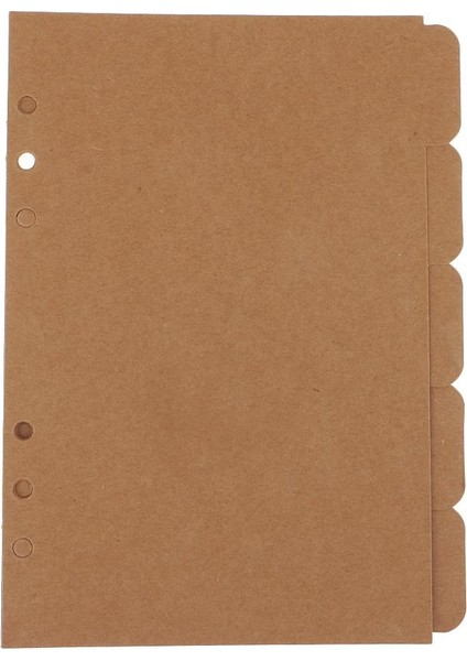 5 Adet A5 Kraft Bölücü Sekmeli Kağıt Planlayıcısı Dizüstü Dosyalama Organizatör Kahverengi(Yurt Dışından) indirimleri