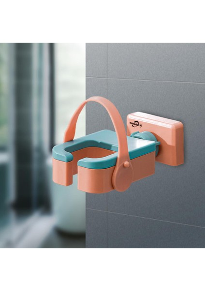 Saç Kurutma Makinesi Raf Taşınabilir Punch-Serbest Bina Kurutma Depolama Banyo Turuncu Için