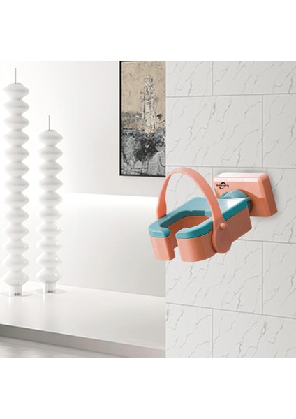 Saç Kurutma Makinesi Raf Taşınabilir Punch-Serbest Bina Kurutma Depolama Banyo Turuncu Için