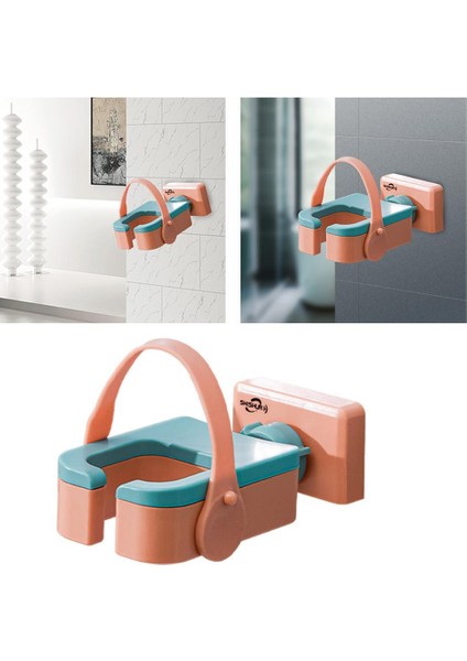 Saç Kurutma Makinesi Raf Taşınabilir Punch-Serbest Bina Kurutma Depolama Banyo Turuncu Için