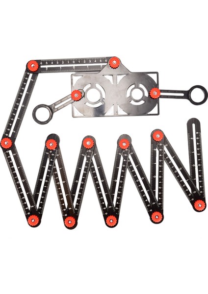 Çok Açılı Cetvel Seramik Karo Delik Delme Bulucu Dıy Ölçüm Aracı Için 12 Kat(Yurt Dışından)