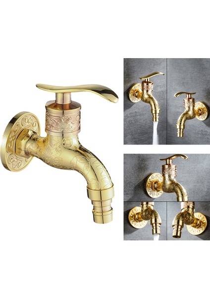 F Fityle İşlemeli Duvara Monte Musluk - Altın (Yurt Dışından) fiyatları