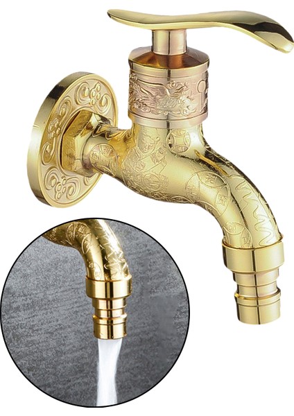 F Fityle İşlemeli Duvara Monte Musluk - Altın (Yurt Dışından) modelleri