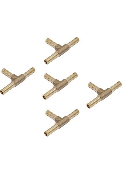 F Fityle 5x Pirinç T Tipi Marangoz Yakıt Hortumu Marangoz Tee Bağlayıcı Hava Su Gazı 6mm (Yurt Dışından) modelleri