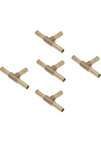 F Fityle 5x Pirinç T Tipi Marangoz Yakıt Hortumu Marangoz Tee Bağlayıcı Hava Su Gazı 6mm (Yurt Dışından) fırsatları