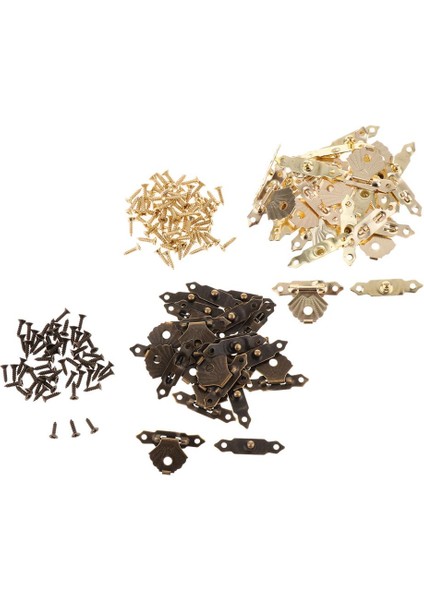 F Fityle 12 Adet Ahşap Kutu Toka Üçgen Çiçek Metal Hasp Mandalı Toka Sarı (Yurt Dışından) modelleri
