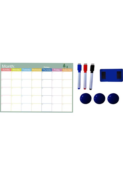F Fityle 17 "X12" Manyetik Kuru Silme Beyaz Tahta Kitleri Aylık Planlayıcısı Magnet Buzdolabı Pad Stil 5 (Yurt Dışından) fırsatları