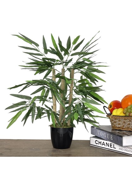 Yapay Ağaç Bambu Ağacı 4 Gövdeli 50X35 Siyah Plastik Saksılı fiyatları